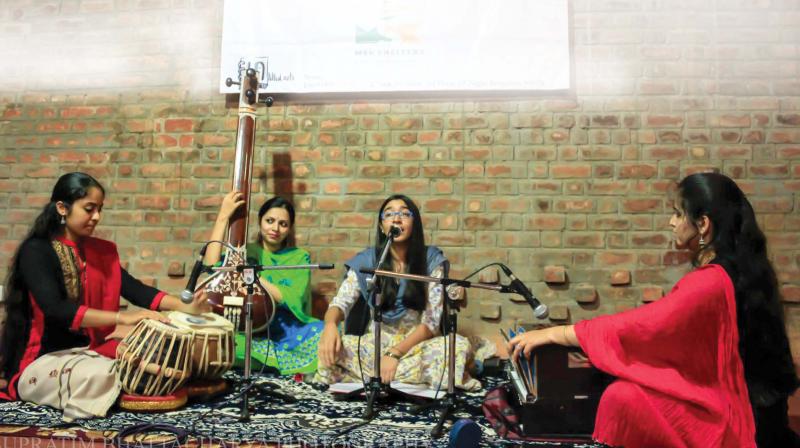 Artistes perform at one of the sessions