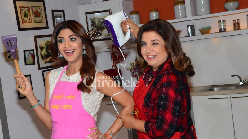 Shilpa and Farah bond over their culinary skills for wellness series