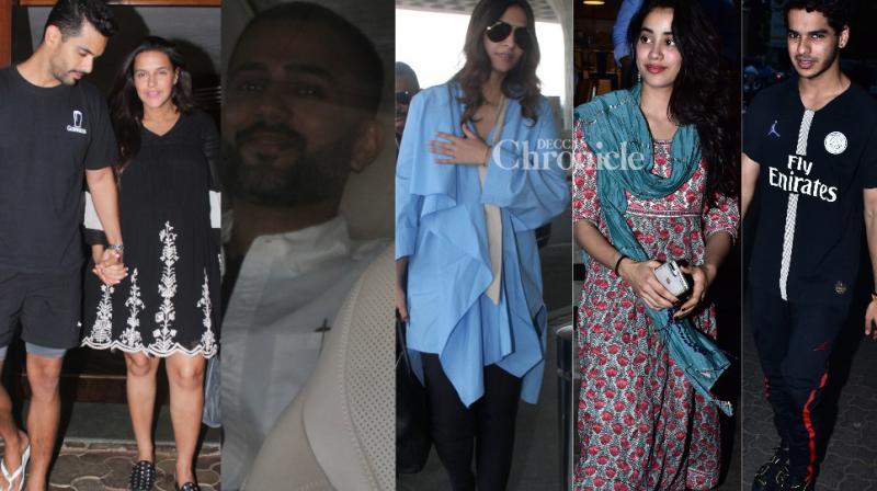 Sonam-Anand, Neha-Angads sweet moments, Janhvi-Ishaan, others clicked