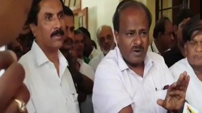 Operation Kamala is still on. Even last night they (BJP) offered one of our MLAs, a huge amount of money and asked him where it should be sent. You will be surprised to know the gift amount. Our MLA responded that he did not need any gift and wants to be left alone. This is how they are still working on poaching, Kumaraswamy said. (Photo: ANI)