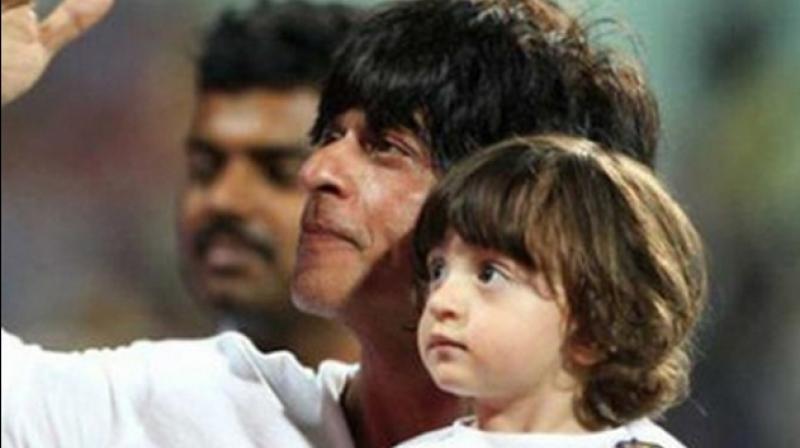 Shah Rukh Khan with youngest son AbRam.