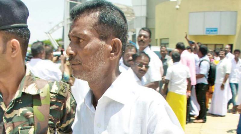 Solairajan who was detained at Tiruchy airport on Sunday for carrying knife (Photo: DC)