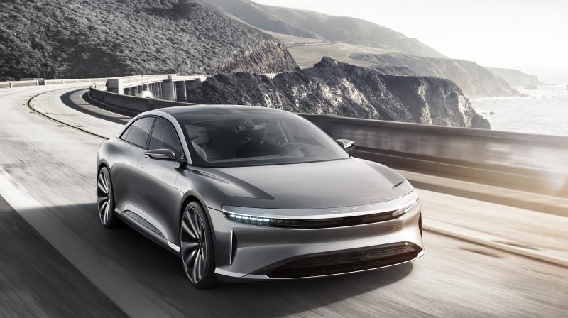 Dysons electric car will not be aimed at mass market, which means they will be directly competing with the likes of Tesla, Lucid Motors and their class-leading offerings in the segment. (Photo: Representative image, Lucid Motors)
