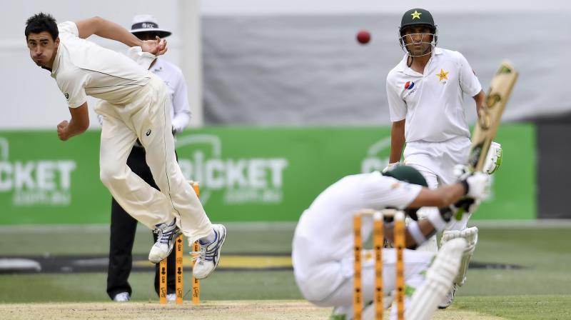 Australia took honors on the rain curtailed opening day of the first cricket test against Pakistan. (Photo: AP)