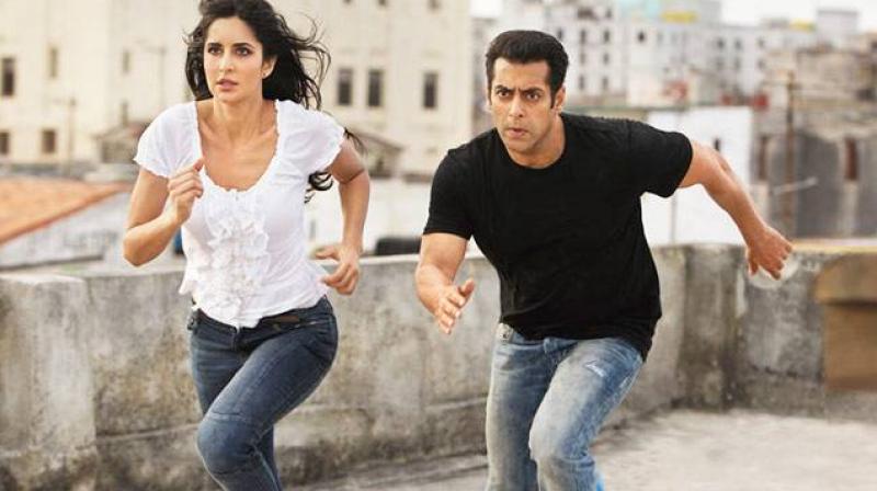 Salman and Katrina in a still from Ek Tha Tiger.
