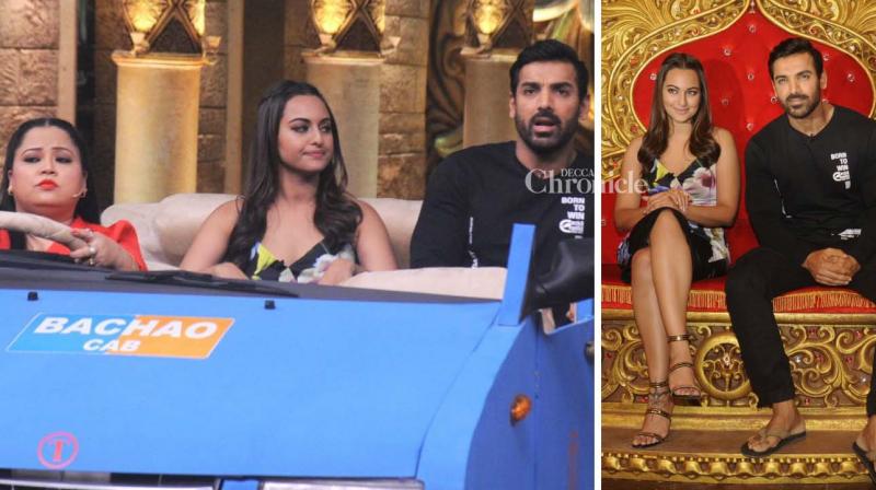 Sonakshi, John try their hands at comedy as they promote Force 2