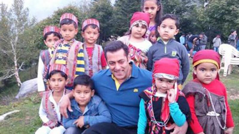 One of the pictures of Salman Khan from his shooting for Tubelight in Manali.