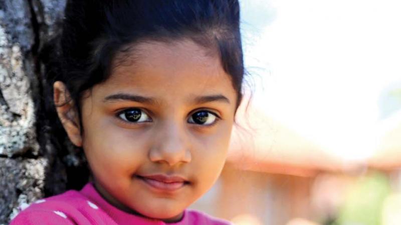 Actress Meenas little daughter Nainika.