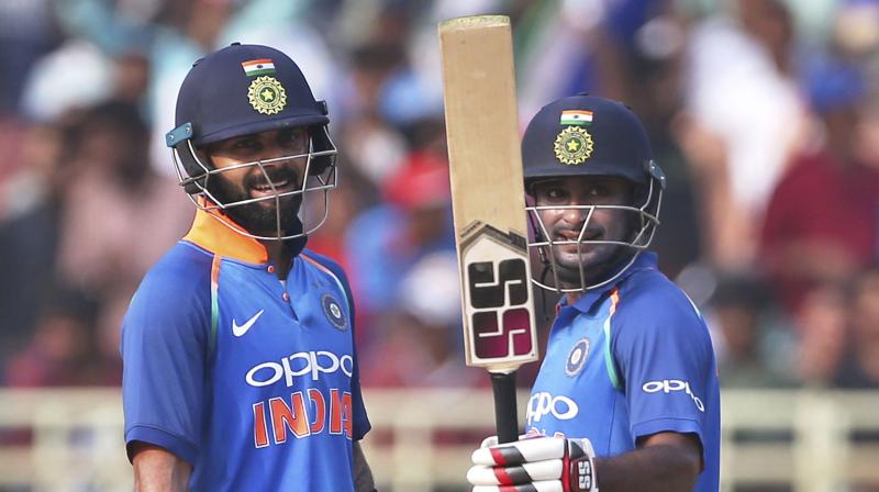 \(Ambati) Rayudu has taken his chance with both hands. We need to back him till the 2019 World Cup. He reads the game well, so we are happy that someone intelligent is batting at number four,\ said Virat Kohli. (Photo: AP)