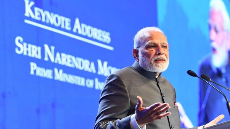 Prime Minister Modi told the Shangri-La Dialogue in Singapore that India would work with ASEAN to promote a rules-based order in the Indo-Pacific region. (Photo: Twitter/@MEAIndia)