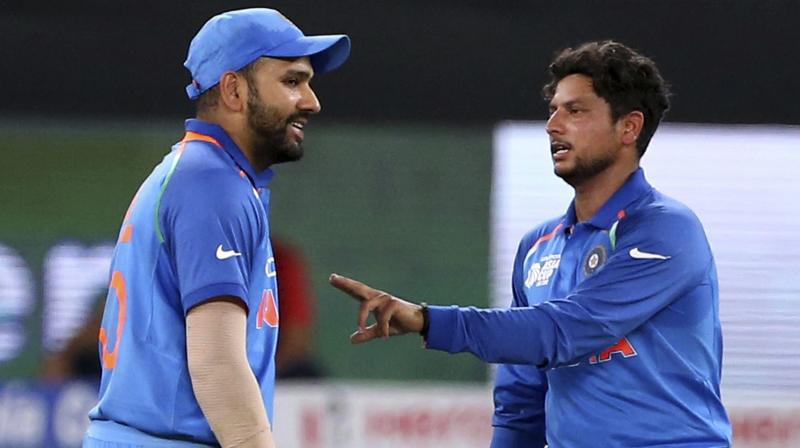 Kuldeep Yadav was aware that the ball would grip and not turn much at the Eden Gardens as he returned with man-of-the-match figures of 3/13 to restrict West Indies for a small 109/8 en route to an emphatic win in the Kolkata T20. (Photo: AP)