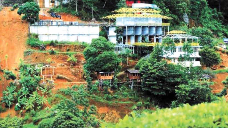 Illegal constructions in Munnar (File photo).