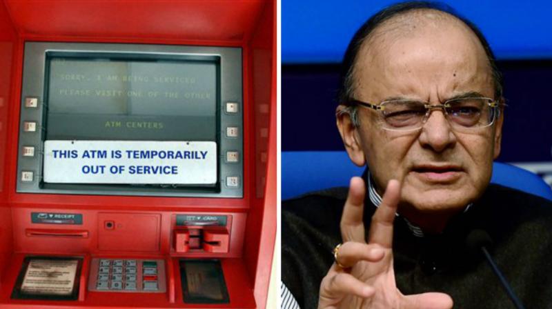 Finance Minister Arun Jaitley on Saturday regretted hardships caused due to withdrawal of high denomination notes. (Photo: PTI/ Edited by DC)