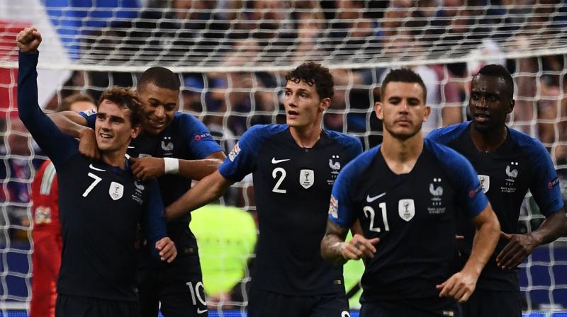 The French found themselves on the backfoot in the first half but did not lose confidence even when the Germans came close to a second goal. (Photo: AFP)