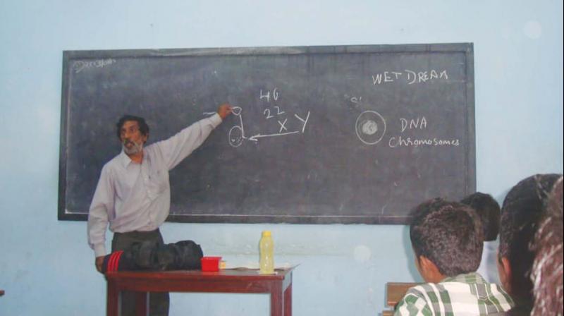 An Enfold India instructor during a training session.