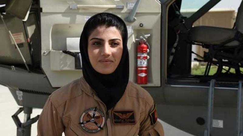 Niloofar Rahmani, Afghanistans first woman fixed-wing pilot. (Photo: AFP/File)