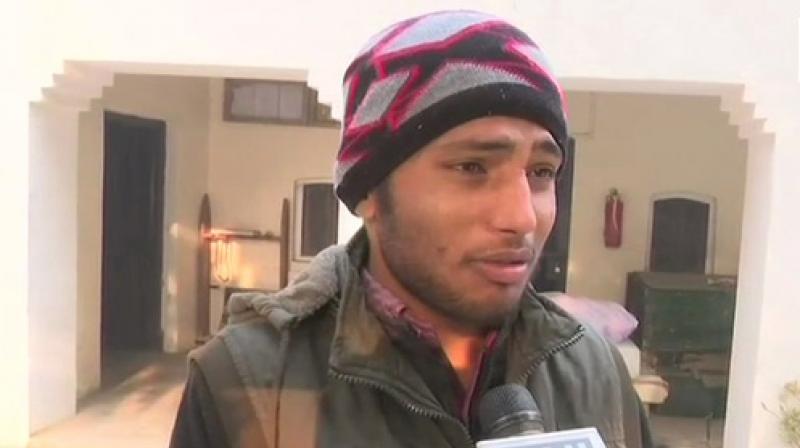 VK Singh, son of deceased constable said, If the police are not able to protect its co-workers then what sought of a protection a common man should expect from them. (Photo: ANI)