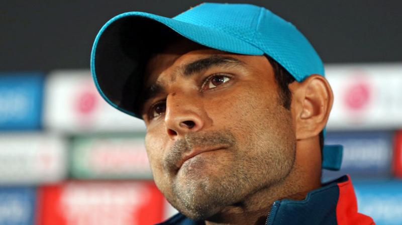 Mohammed Shami suffered an injury on his right leg through the series against England. (Photo: AFP)