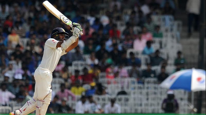 Parthiv Patel played the sheet anchor role with a solid 90 off 146 balls before missing out on a deserving hundred. (Photo: AFP)