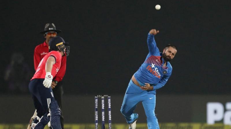 Parvez Rasool made his Twenty20 debut for India as they took on England in the first of three-match T20 in Kanpur earlier this year. (Photo: BCCI)