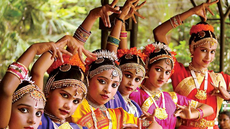 Children present a cultural programme at Bal Bhavan in Bengaluru on Tuesday.