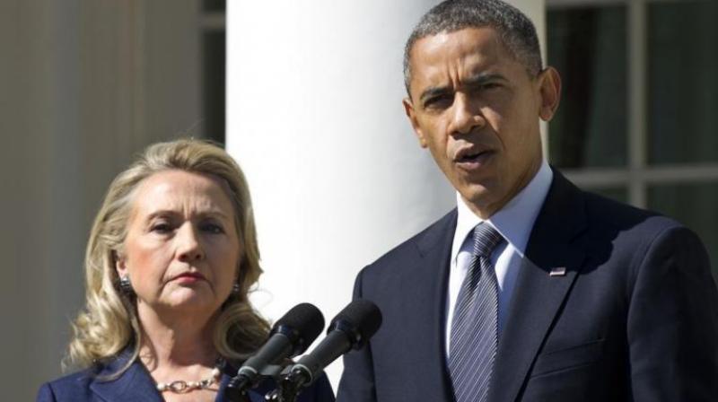 US President Barack Obama, and Presidential candidate Hillary Clinton (Photo: AP)