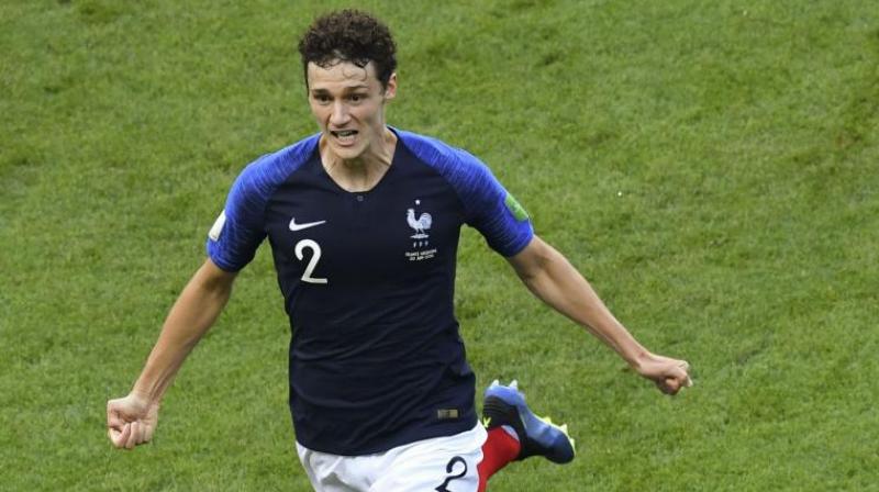 France defender Pavards spinning right-foot shot against Argentina in the round of 16 came top out of 18 candidates for the award. (Photo: AFP)