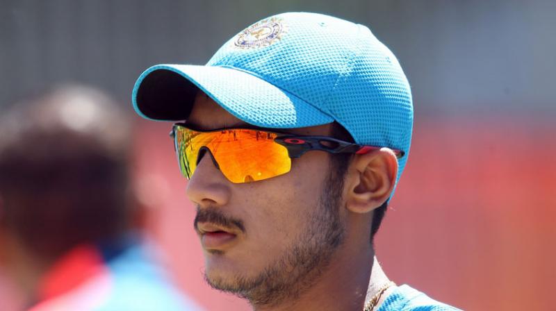 Axar Patel injured his left thumb after he was brought in as a substitute fielder during the fifth India versus England Test in Chennai. (Photo: AFP)