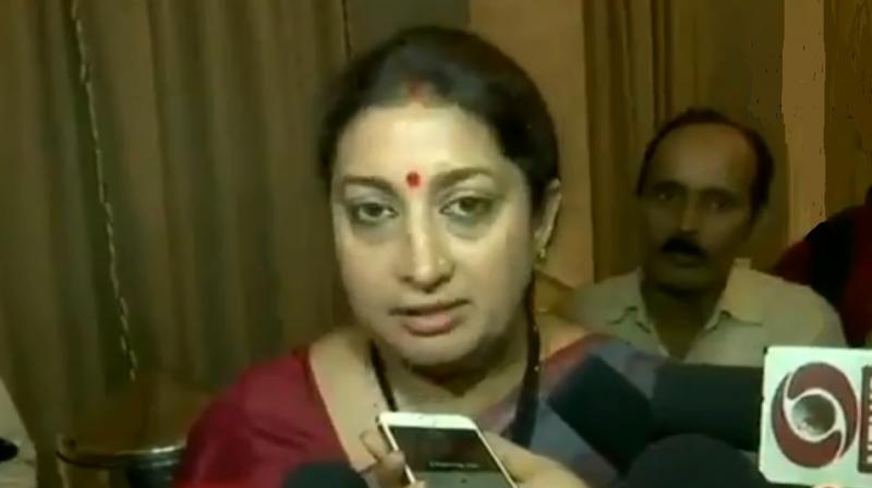 Smriti Irani urged people not to mock the women who are speaking out against the harassment meted out to them. (Photo: ANI)