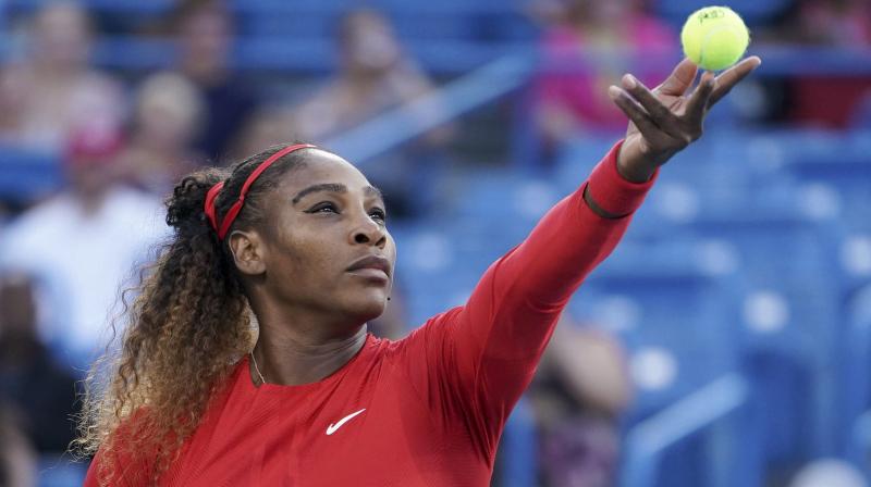 The 36-year-old was all business Monday as she cleaned up on Australian Gavrilova, with Williams winning an 11th straight match here.(Photo: AP)