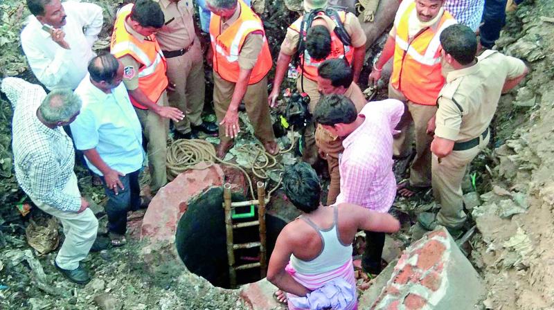 The death of Gangaraju, who died due to floods inside a manhole has raised many questions.
