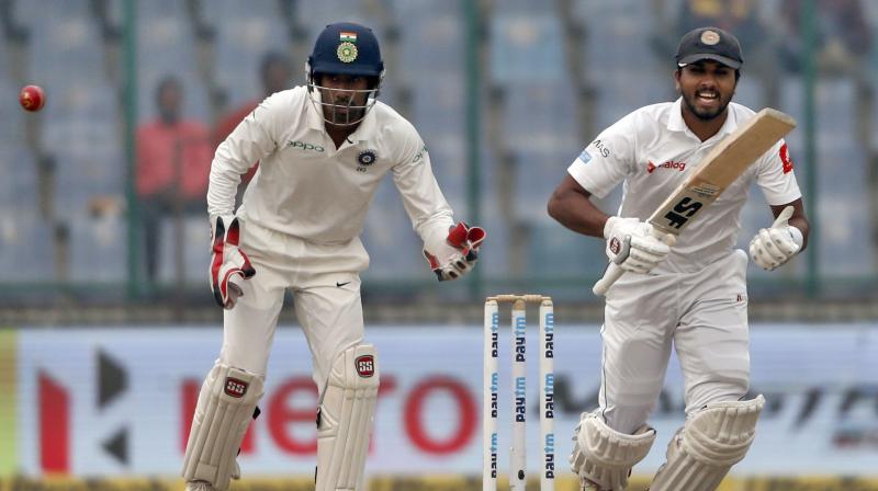 Dinesh Chandimal got to his tenth Test century. (Photo: AP)