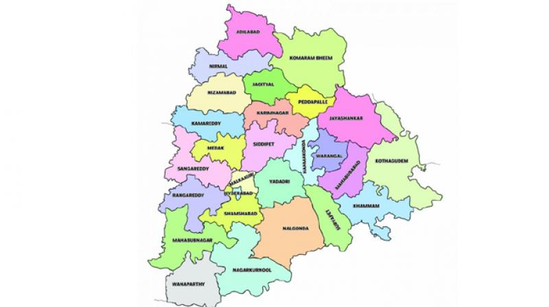 Telangana new map