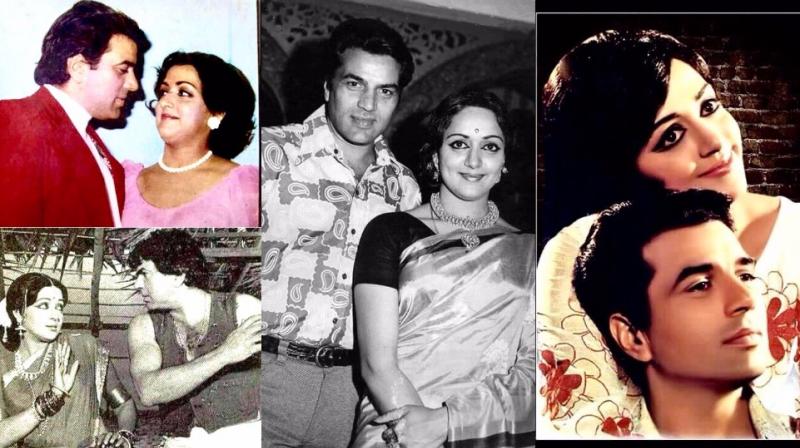 The pictures with Dharmendra that Hema Malini shared on Twitter