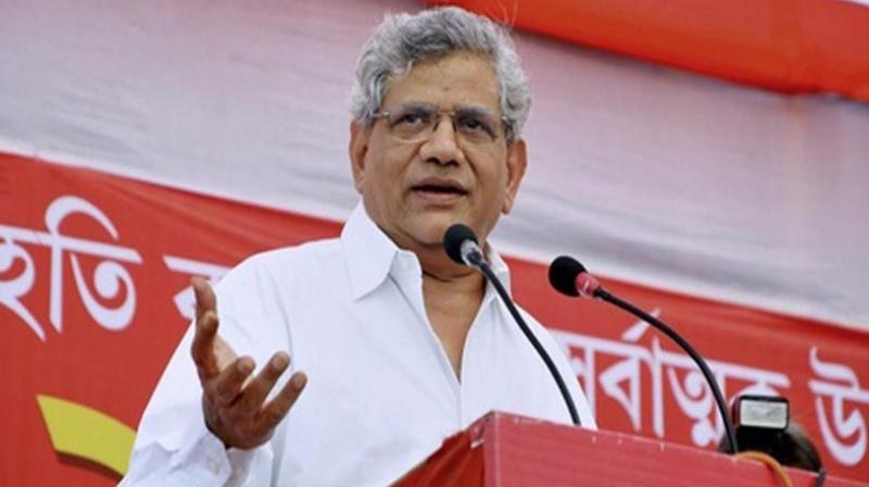 According to CPI(M) sources, the Tripura results have given Yechury and the Bengal lobby a much-needed political ammo to push for bringing all secular democratic forces together, including the Congress, to take on the BJP. (Photo: PTI/File)