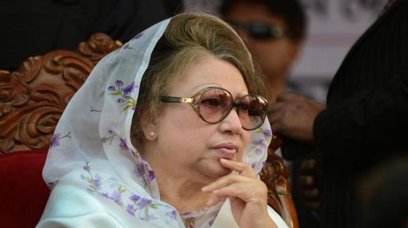The Opposition leader Khaleda Zia, her son and others have been jailed on charges of misusing international funds donated to a charitable childrens trust.