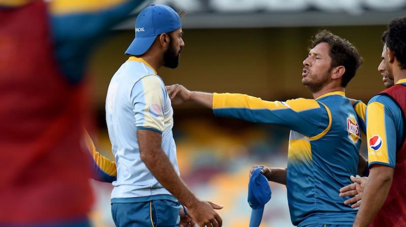 Yasir posted a photo of him and Wahab on twitter. (Photo: AFP)