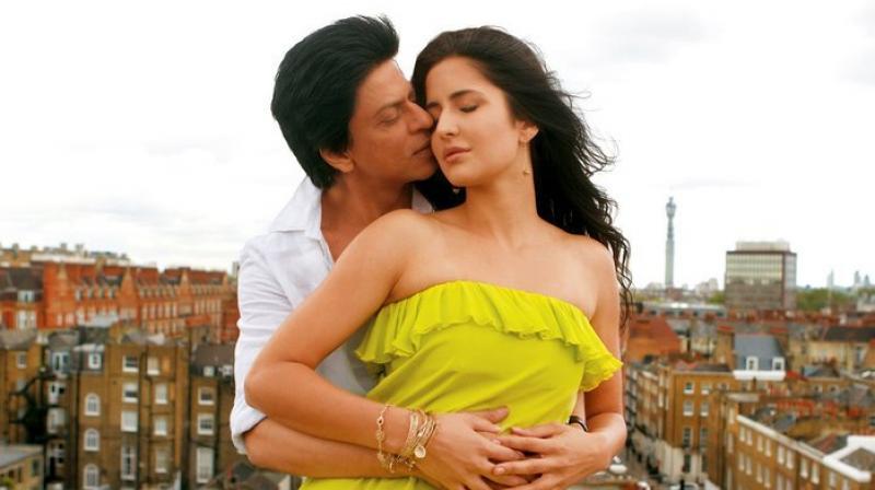 Shah Rukh Khan and Katrina Kaif in Jab Tak Hai Jaan.