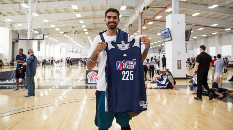 Palpreet Singh has been raising eyebrows ever sonce he got picked in NBA India tryouts, and has finally been drafted by the Long Island Nets. (Photo: NBA India)