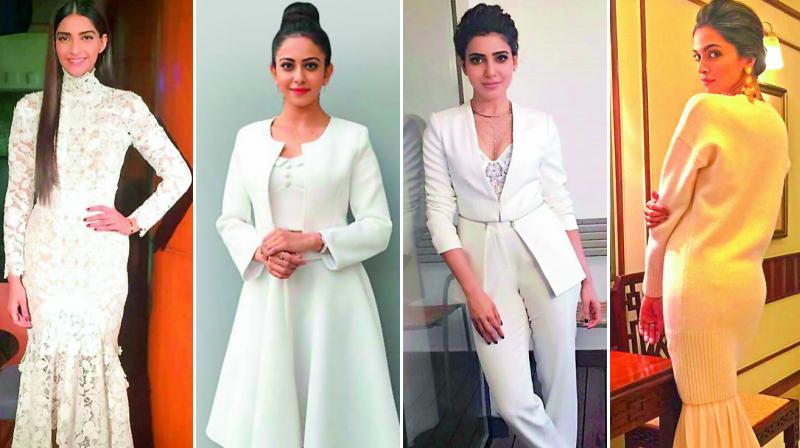 Left to right: Sonam Kapoor, Samantha Ruth Prabhu, Rakul Preet Singh and Deepika Padukone