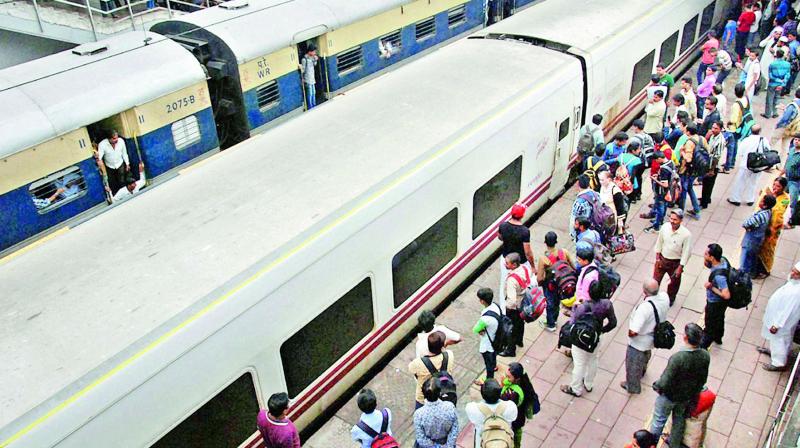 A railway platform in Surat that might be leased out