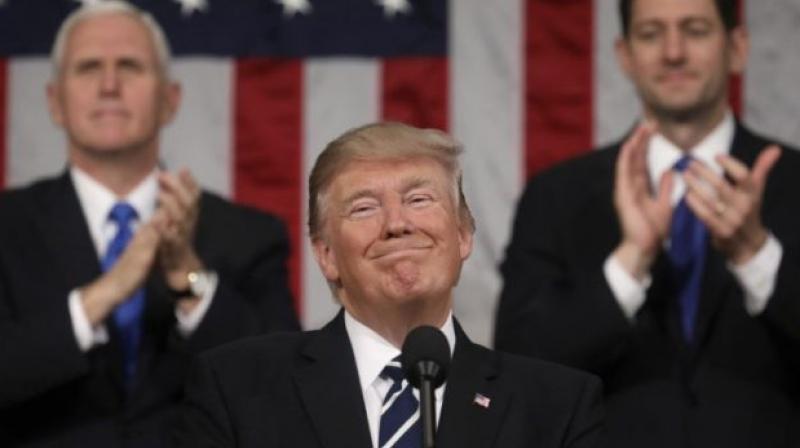 Trumps address blended self-congratulation and calls for optimism amid a growing economy with ominous warnings about deadly gangs, the scourge of violent immigrants living in the United States illegally. (Photo: AP)
