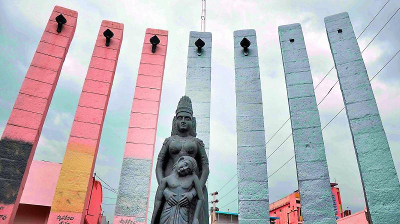 The martyrs memorial in Tenali