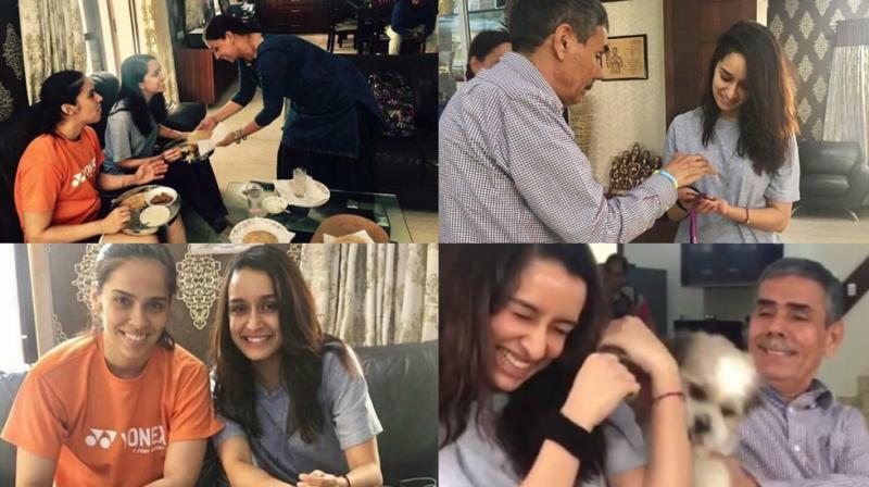 The pictures and video posted by Shraddha Kapoor and Saina Nehwal on Instagram.