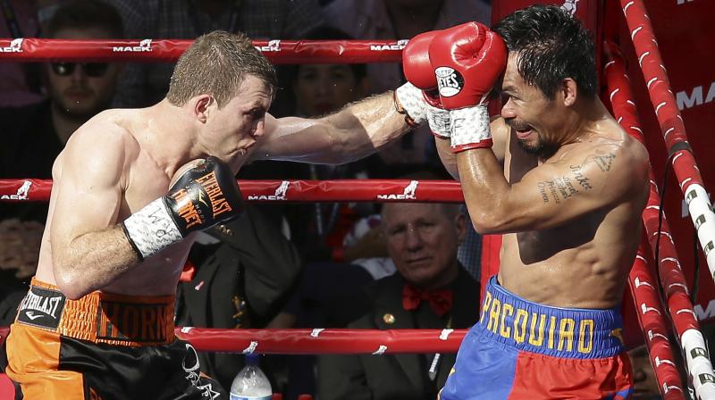 Pacquiao was deemed favorite to win the welterweight crown, but was outclassed by Horn (Photo:AP)