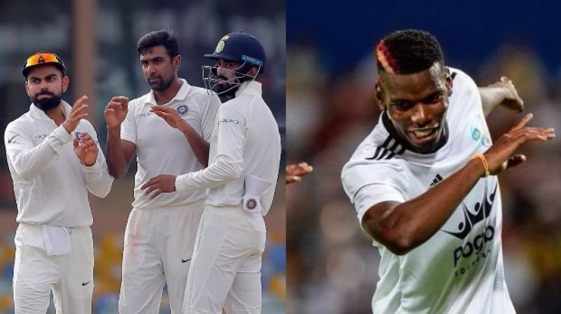 KL Rahul and Virat Kohli joined in a celebrated in Paul Pogbas dab style. (Photo: AP/AFP)
