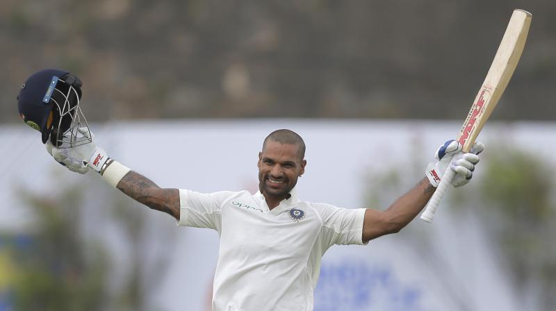 Shikhar Dhawan was the top run scorer in the Test series. (Photo: AP)