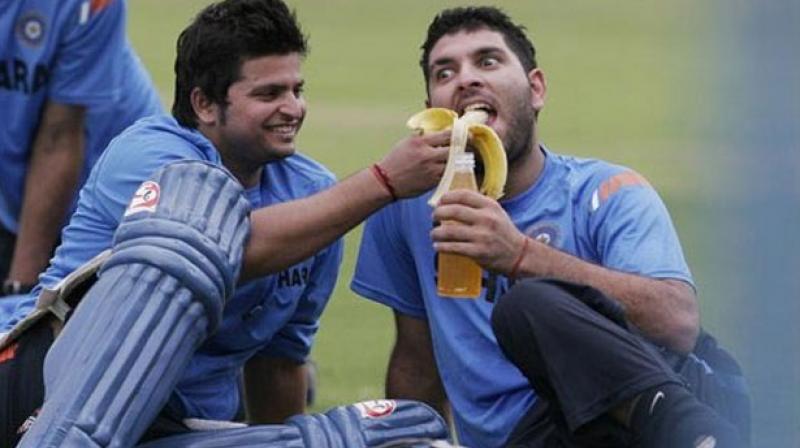 Yuvraj Singh and Suresh Raina were ousted from Team India for the upcoming ODI series against Sri Lanka due to failing the Yo-Yo Test, according to reports. (Photo:AP)