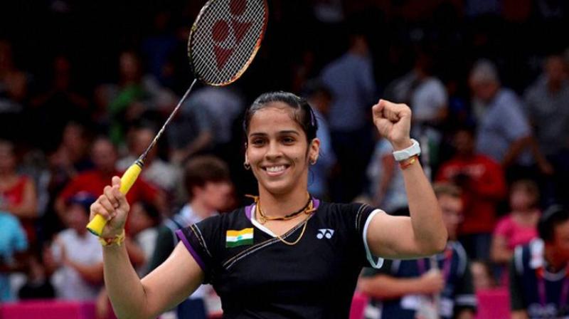 Saina Nehwal dug deep into her reservoir to eke out a 21-19 18-21 21-15 win over the World No. 31 Kristy Gilmour. (Photo: PTI)