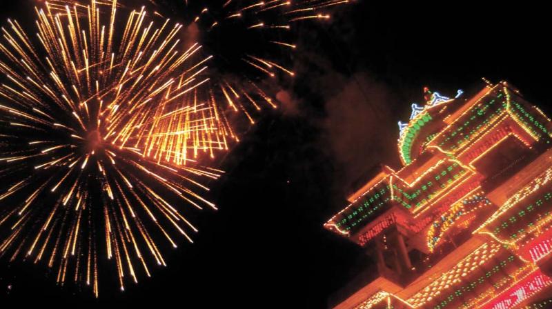 Thiruvambadi, Paramekkavu devaswoms express concern over the recent suspension of licence of their contractors by the additional district magistrate for using banned chemicals for the Pooram fireworks.